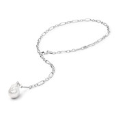 Colier argint cu perla naturala alba DiAmanti L202-70_W-G